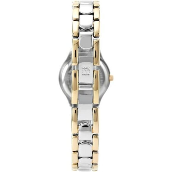 Two Tone Bracelet Watch Date Display Gold Silver Quartz Petite Analog Womens - Picture 3 of 7